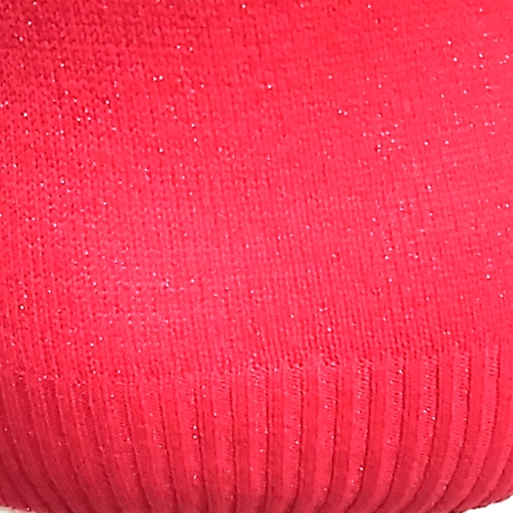 By By Red Sequin & Sparkle Cowl Neck Sweater. Size Medium - Picture 7 of 9